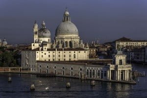 Dogana di Mare in Venice taken from an inbound cruise ship