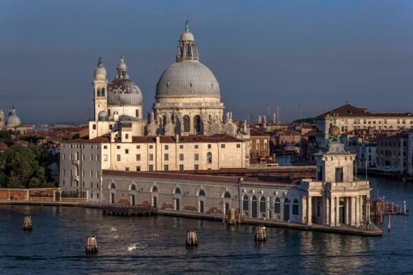 Dogana di Mare in Venice Dogana di Mare in Venice taken from an inbound cruise ship