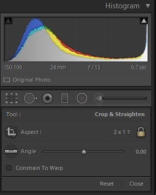 Lightroom Crop Tool