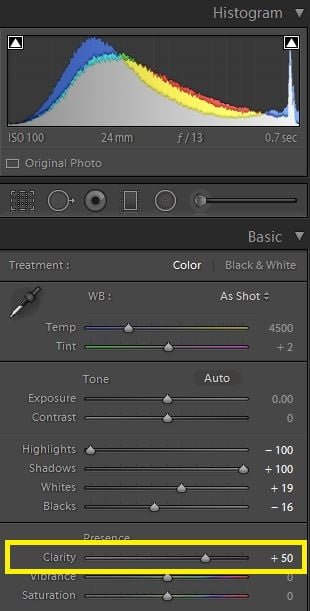 Lightroom clarity slider